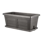 Jardinières et pots de fleurs - Bama - Jardinière "Legno" en plastique - Gris anthracite - 28L