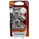 Philips 13498B2 BA15s P21W 24V satta en två bitar