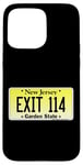 Coque pour iPhone 15 Pro Max Sortie 114 de plaque d'immatriculation New Jersey NJ GSP Parkway