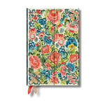 Pear Garden (Peking Opera Embroidery) Mini 18-month Horizontal Hardback Dayplanner 2025 (Wrap Closure)