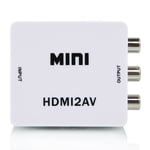 Mini HD Video Converter Box 1080P HDMI2AV Adapter HDTV HDMI to RCA AV/CVBS