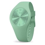 ICE-WATCH - Ice Colour Lagoon - Montre Verte pour Femme avec Bracelet en Silicone - 017914 (Small)