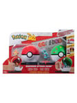 Boti Pokémon Surprise Attack Game Playset - Chimchar Poke Ball mod Wynaut Friend Ball