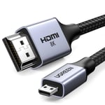 Ugreen Micro HDMI til HDMI 2.1-kabel, 8K, 2m - Grå