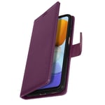 Flip wallet case, slim cover Samsung A23 5G / M23 5G, Silicone Case – Purple