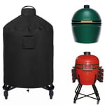 WOMACO Housse de Protection pour Barbecue en céramique imperméable et très résistante pour l'extérieur, Petit, Moyen et XL (Taille L, Noir)