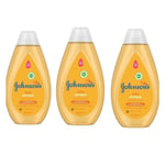 3x Johnson's Baby Shampoo Pure & Gentle Daily Care 500ml