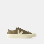 Veja Mens Wata II Low Sneakers - - Canvas - Khaki Pierre Canvas (archived) - Size EU 46