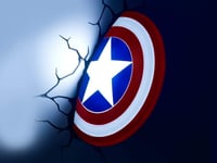 LED light MARVEL 3D wall decor Captain America Shield & Sticker lamp Avengers