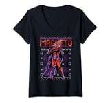 Marvel X-Men Magneto Purple Ugly T-Shirt avec Col en V