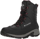 Columbia Homme Bugaboot III Botte de Neige, Noir, Rouge Clair, 42.5 EU