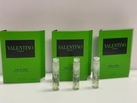 3xVALENTINO DONNA Born In Roma GREEN STRAVAGANZA Eau De Parfum Samples 1.2ml