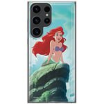 ERT Group Coque de téléphone Portable pour Samsung S23 Ultra Original et sous Licence Officielle Disney Motif Ariel 001 Parfaitement adapté à la Forme du téléphone Portable, Coque en TPU