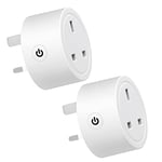 Smart Plug 16A Wi-Fi Outlet Mini Smart Plug Wireless Socket Remote Control Schedule and Timer Function Works with Amazon Alexa, Google Home, and SmartThings (2)