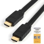 Câble Premium Hdmi 2.0 Certifié Avec Ethernet 7M Câble Ultra Hd High Speed 4K 60Hz Hdr10 - Cordon Hdmi (Connecteurs Mâle/Male) - Écrans/Tv/Affichage Uhd (Hdmm7Mp)[VID061741]