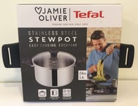 Tefal Jamie Oliver Everyday Kitchen 24 cm / 5.4L Stainless Steel Stewpot *NEW*
