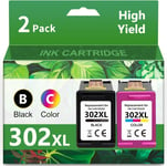 302XL Cartouches d'encre Remplacement pour Cartouche Encre HP 302 XL Noir et Couleur Compatible pour HP DeskJet 2130 3630 3632 3639