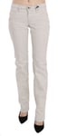 C'N'C Costume National Jean Blanc Taille Basse Jeans Skinny Pantalon S.W26