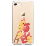 Coque Iphone 7 et 8 love poussin