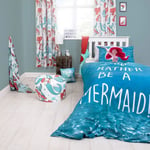 DISNEY PRINCESS SHELLFIE ARIEL LITTLE MERMAID SINGLE DUVET COVER SET GIRLS