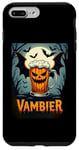 Coque pour iPhone 7 Plus/8 Plus Vambier Halloween Boveur de bière chauve-souris visage de citrouille