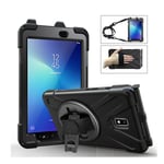 Samsung Galaxy Tab Active 2 X-Shape kombinationsfodral - Helsvart