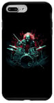 iPhone 7 Plus/8 Plus Skeleton Drummer Guy Rock And Roll Band Rock On Drum Kit Case