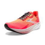 BROOKS Women's Hyperion Max Sneaker, Fiery Coral/Orange Pop/Blue, 6.5 UK