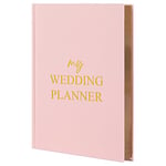 MGGAO Wedding Planner, Wedding Planning Book, for Bride and Grooms to Be with Style and Ease, 81 Sheets / 162 Pages, A5 Record Book Linen Planner for Couple