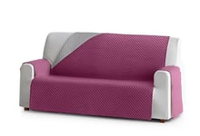 Eysa Oslo Housse, Microfiber, C/2 Fuchsia-Gris, 4 Places 190 cm. Adapté aux canapés de 210 à 250 cm