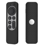 Trolsk Pattern Silicone Case (Siri Remote gen 3/2) - skal - Sort