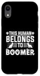 Coque pour iPhone XR Nom de chien Boomer Cadeau personnalisé pour animal domestique appelé Boomer