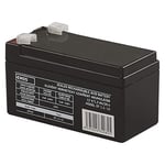 EMOS Batterie au plomb sans entretien - 12 V 1,3 Ah - Batterie AGM - Connexion Faston 4,7 mm - Pour systèmes de détection de danger, technologie incendie, appareils UPS - 97 x 45 x 53 mm