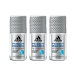 Adidas Men Fresh Endurance Roll-on Deodorant Antiperspirant 50ml 3, 6 Pack