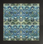 Frame Company Watson Range Mirage Pattern III Blue by Pela Studio, Photo Frame - 60 x 60 cm, Black