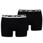 Puma Kalsonger 2P Men Multi Logo Boxer Svart bomull Large Herr