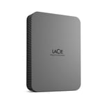 LaCie Mobile Drive 4TB Secure External Hard Drive Grey (STLR4000400)