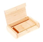 Anloter Natural Maple USB+ Gift Box USB Flash Drive Pen Drive USB Stick (64GB/3.0, Maple)