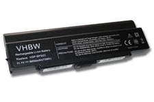 vhbw Batterie ordi. portable (Li-Ion, 6600mAh, 11.1V, 73.26Wh, noir) compatible avec Sony VAIO modèles VGN-S, VAIO VGN-S4HP, VAIO VGN-S94PS1