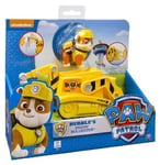 Pat Patrouille : Ruben Avec Son Bulldozer - Figurine Et Vehicule - Paw Patrol -