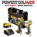 DeWalt DCD796P1 18V XR Brushless Combi Drill (1 x 5.0Ah Li-Ion Battery) & DCF887