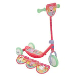 Peppa Pig Switch It Multi Tri-Scooter Officially Licensed Character Scooter for Kids - Includes 4 Interchangeable Plaques - Adjustable Height, Durable Steel Frame, Puncture-Proof Tyres Ages 3+