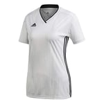 Adidas Women's TIRO 19 JSY W T-Shirt, White/Black, L