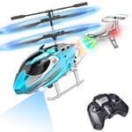 TERRAMUS Remote Control Helicopter for Kids,Altitude Hold RC Helicopters with Gyro & LED Light,2.4GHz Radio Controlled Aircraft Indoor Toy with 3.5 Channel,High&Low Speed,Gift for Boys Adults Beginner