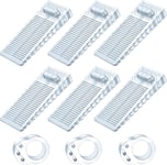 6Pcs Cale Porte Sol Antidérapante Réglable En Hauteur,Arrêt De Porte,Stop Porte Sol,Bloc Porte Sol,Calle Porte,Cale De Porte,Butoir De Porte Sol Peut Être Utilisé Pour Carrelage,Sols,Béton,Moquettes