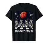 Astronauts Walking in Space - Retro Occupy Mars Terraforming T-Shirt