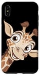 Coque pour iPhone XS Max Girafe Mignonne tête de Girafe Animal Afrique Zoo