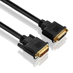 PureLink PI4300-030 Câble d'extension Dual Link DVI (WUXGA (1920x1200)), DVI-D femelle (24+1) à DVI-D mâle (24+1), certifié, 3,00m, noir