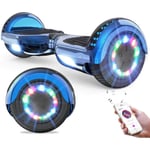 Hoverboard 6.5 Pouces Electrique Bluetooth LED Moteur Puissant Bleu