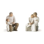 Willow Tree Grandfather Figurine & with My Grandmother Figurine